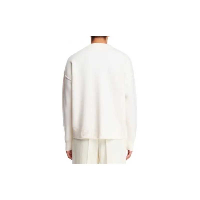 Ami Paris Logo Detailed Crew Neck Jumper-4
