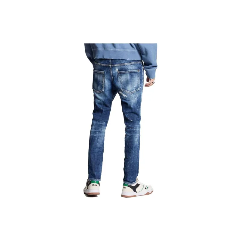 DSQUARED 2 Paint Splatter Effect Distressed Jeans-3