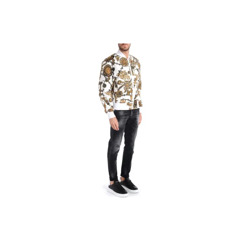 VERSACE JEANS COUTURE Reversible Jacket Men's White-5