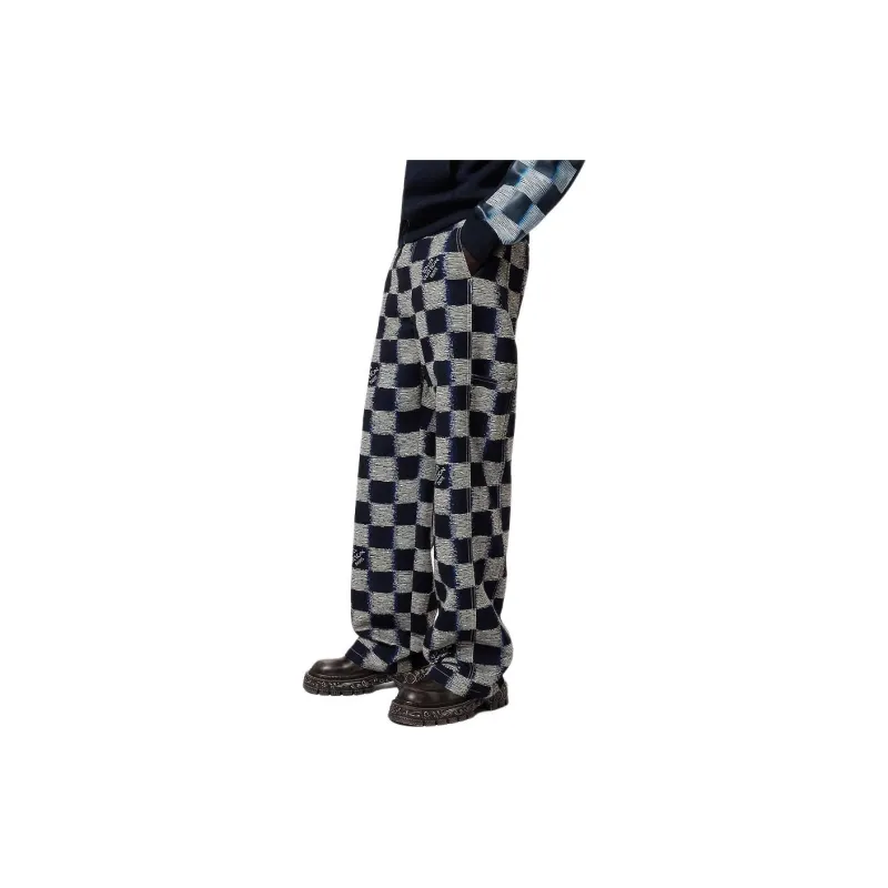 LOUIS VUITTON Cargo Pants Men's Blue-4