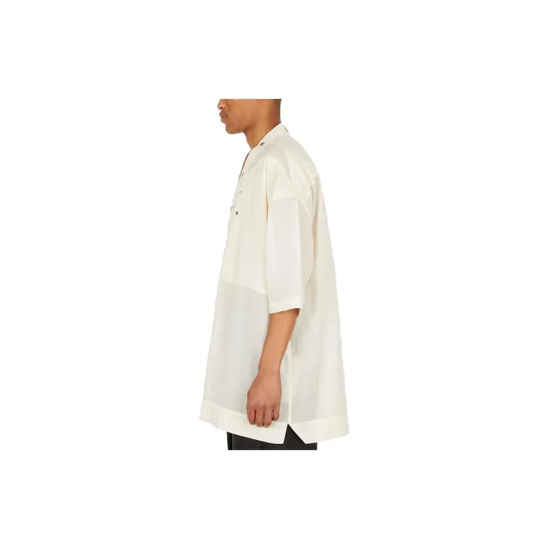 RICK OWENS Shirts Men Ecru-3