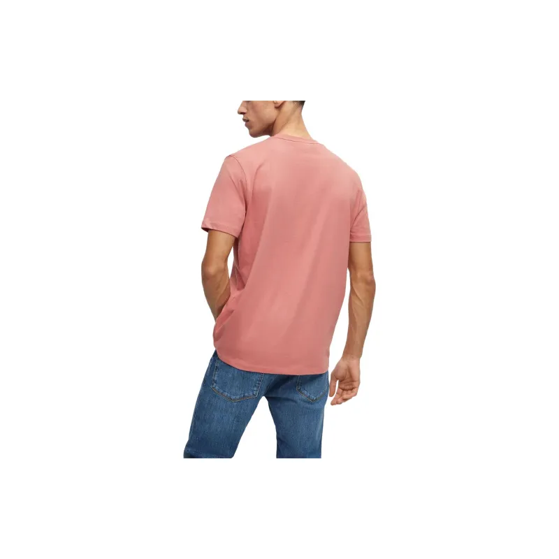 HUGO BOSS T Shirts Men Orange Pink-3