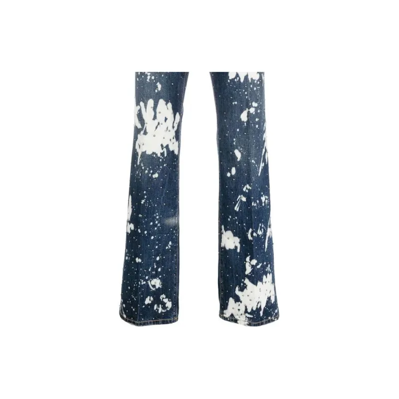 DSQUARED 2 Paint splatter Straight leg Jeans-5