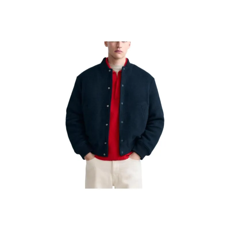 ZARA Jackets Men Blue-4
