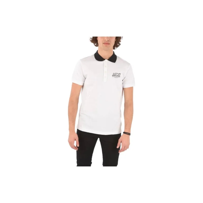 DIESEL Polo Shirts Men White-2