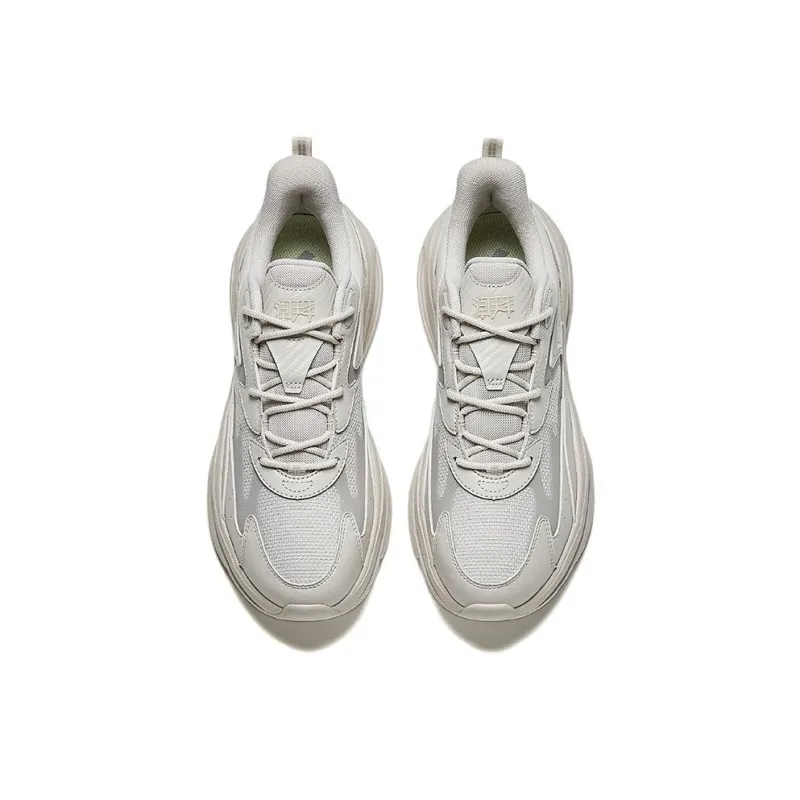 Anta Anti-Slip Wear-Resistant Low-Top Casual Running Shoes Men's Gray-2