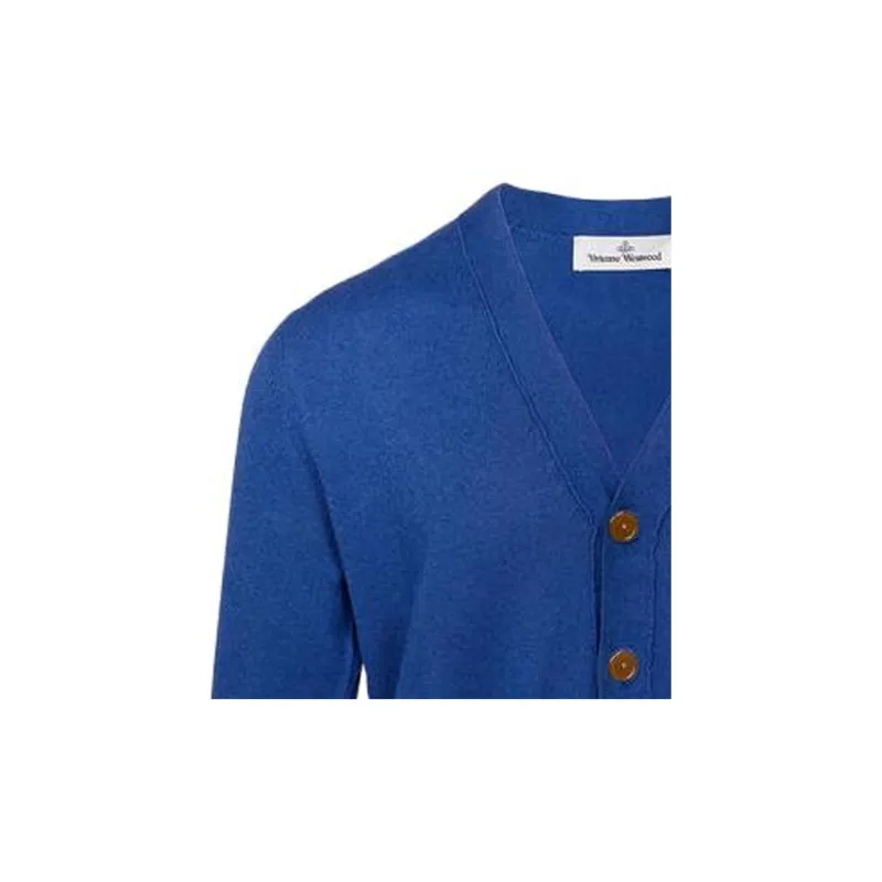 Vivienne Westwood Orb Logo Embroidered V Neck Cardigan-5