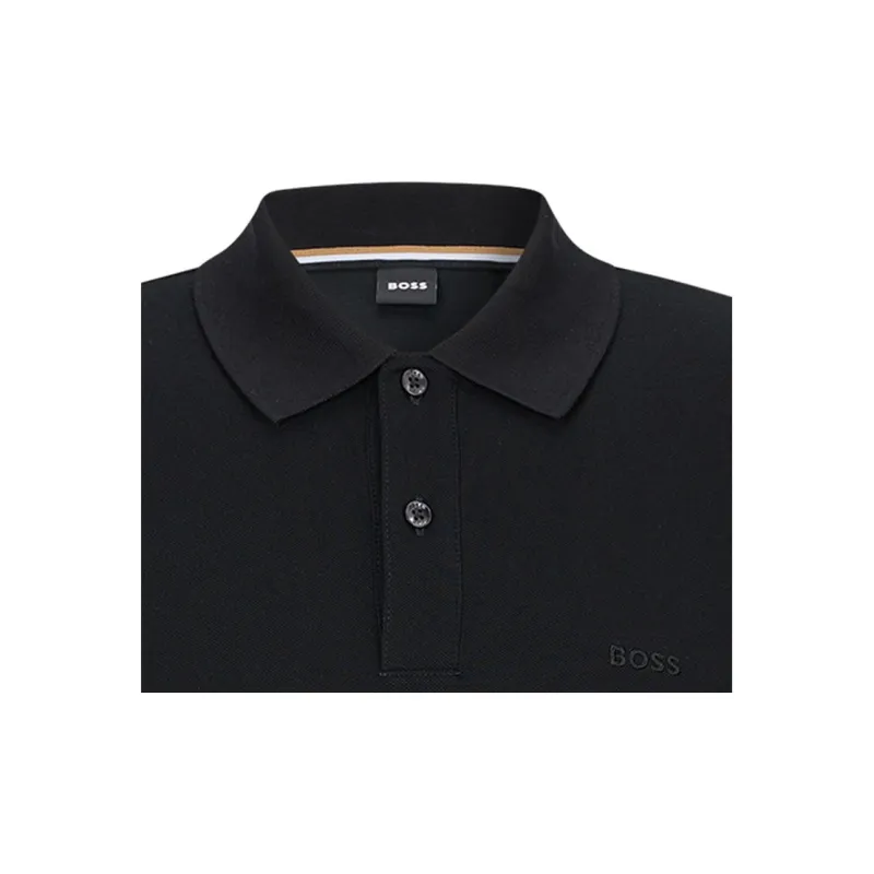 HUGO BOSS Pallas Embroidered Straight Hem Polo Shirt-5