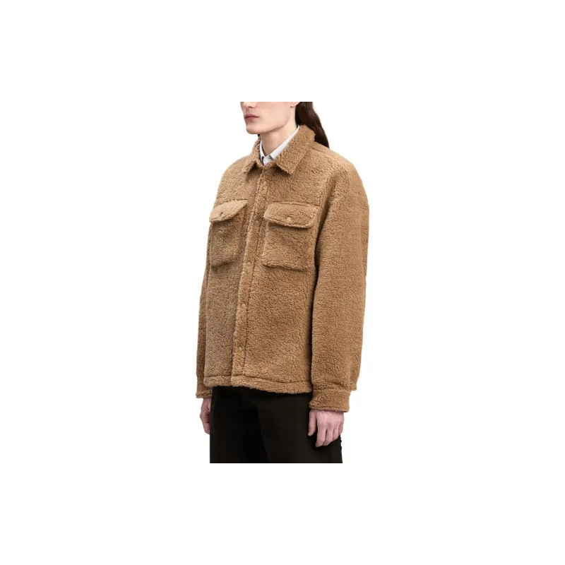 PALM ANGELS Bear In Mind Logo Embroidered Shirt Jacket-3