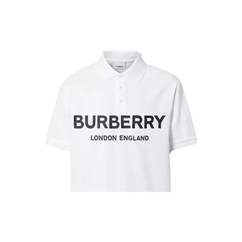 Burberry Polo Shirt Men's White-5