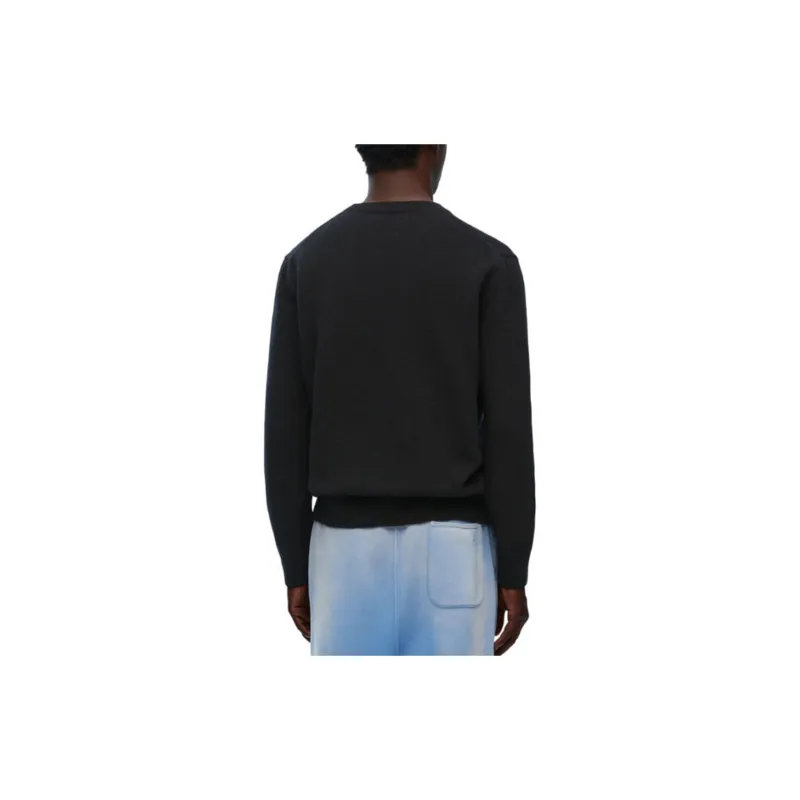 LOEWE Logo embroidered Wool Jumper-7
