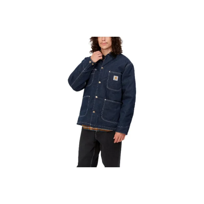 Carhartt WIP FW23 Tannin Series Denim Jackets Men Washed Dark Blue-4