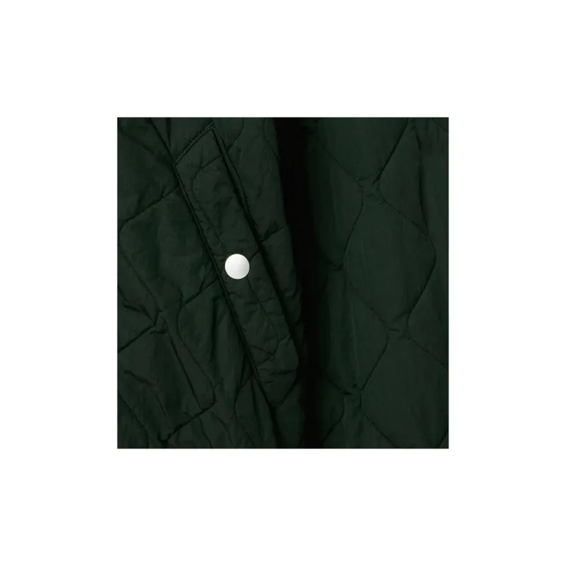 Burberry Long Sleeved Quilted Zip Up Bomber Jacket-5