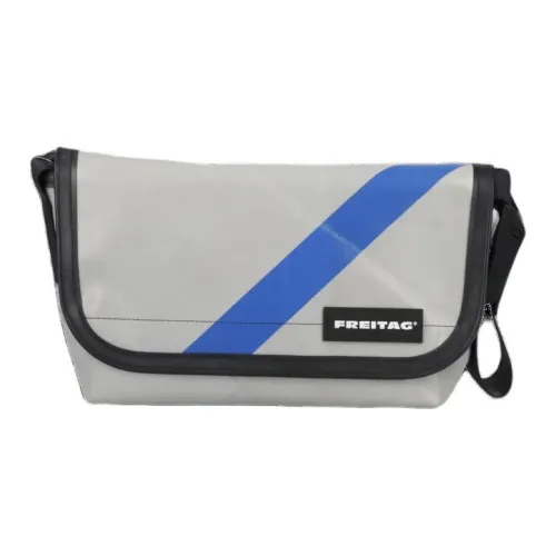 FREITAG Crossbody Bags Light Gray With Blue Accents