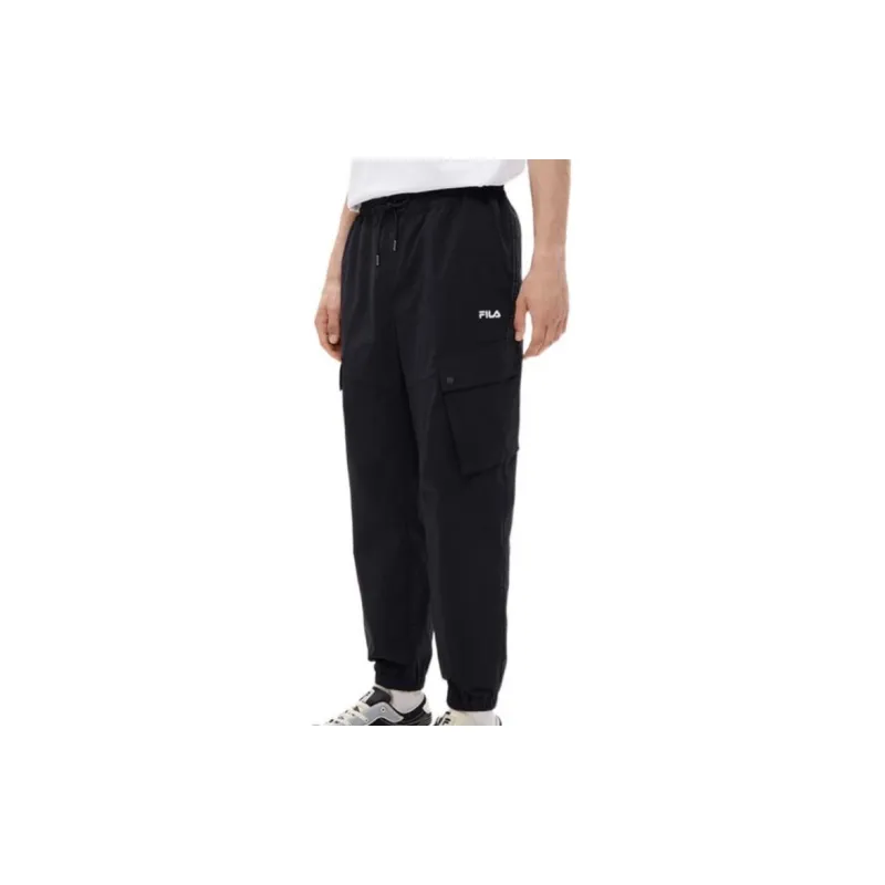 White Mountaineering X FILA Knitted Sweatpants Men Black-2