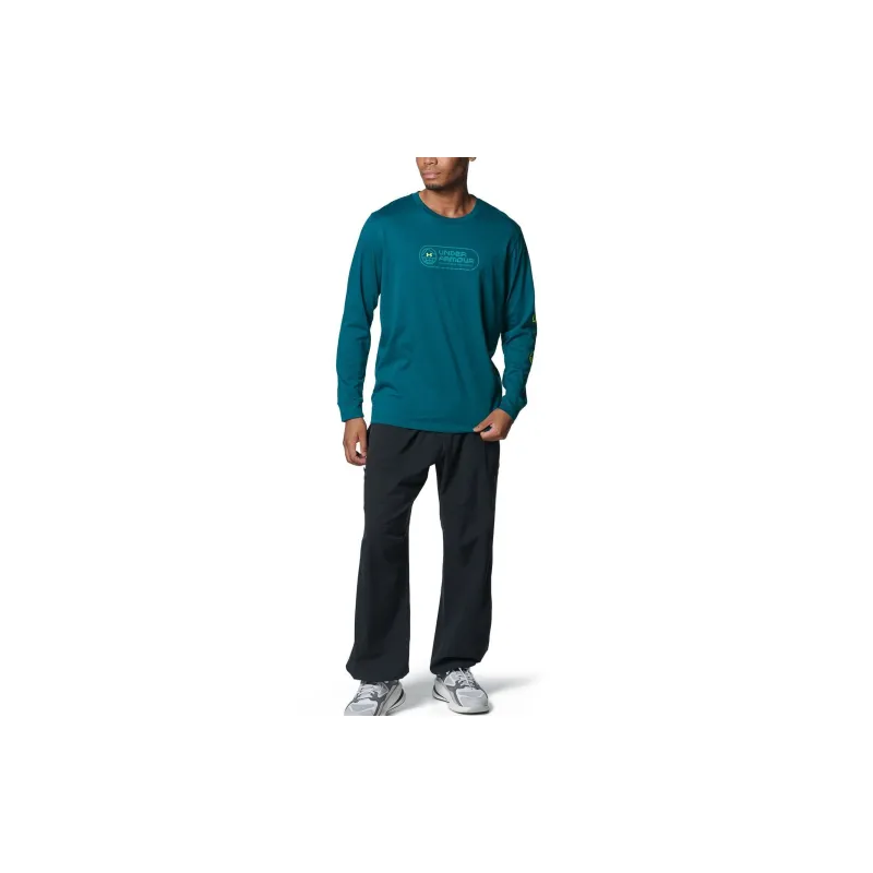 Under Armour T Shirt Men's Cyan Water-2