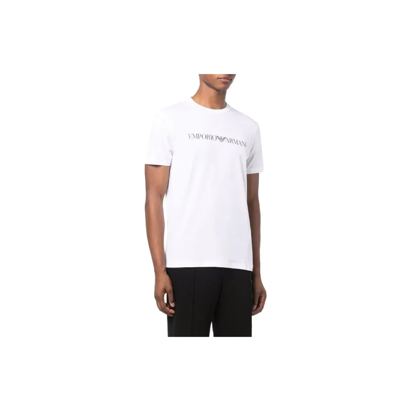 EMPORIO ARMANI Logo Printed Crewneck T Shirt-4