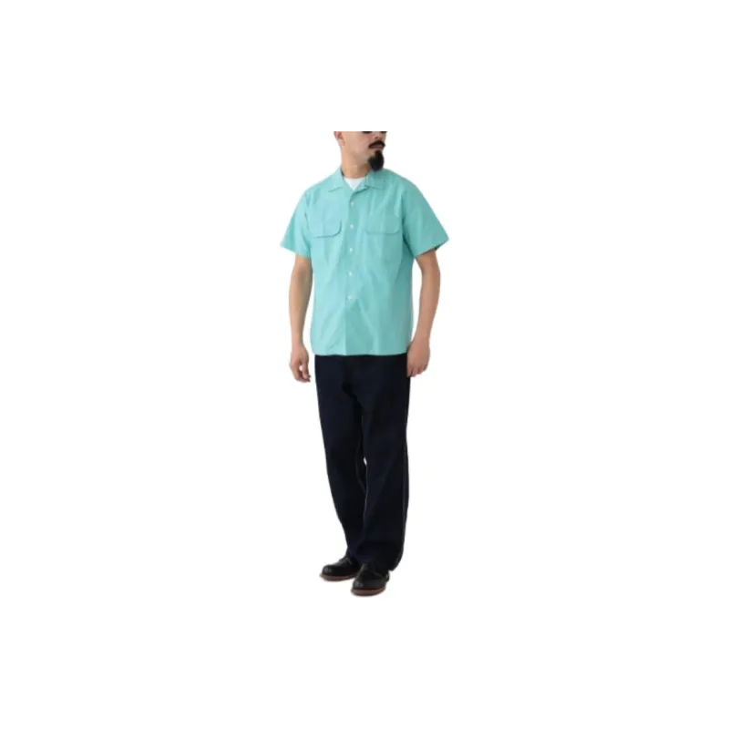 Beams Shirts Men Mint Green-5