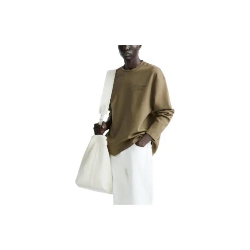 ZARA Sweatshirts Men Green-4