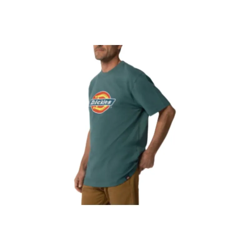 Dickies Short Sleeve Tri-Color Logo Graphic T-Shirt Men's Green-3