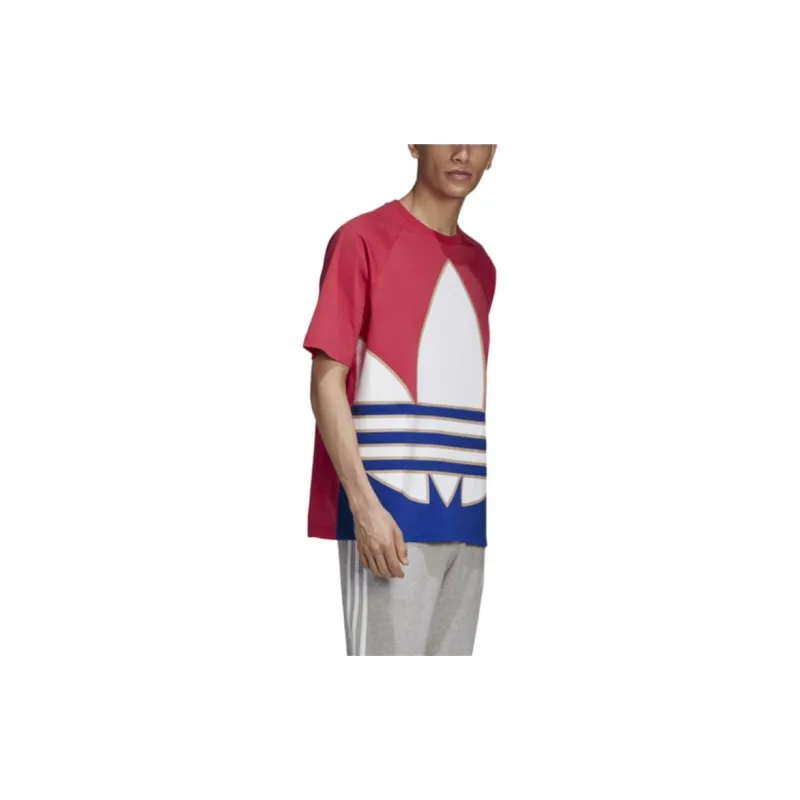 Adidas Originals BIG TREFOIL T Shirt Men's Red-6