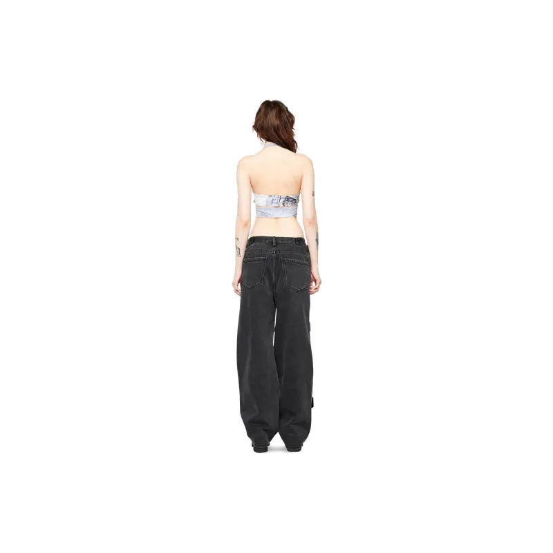 KIMHEKIM SIX POCKET PANTS Jeans Unisex BLACK/Black-3