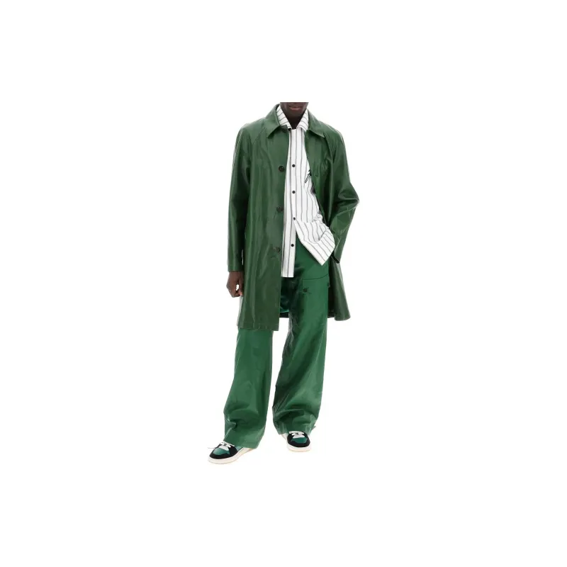 Ferragamo Wide leg Linen Cargo Trousers-1