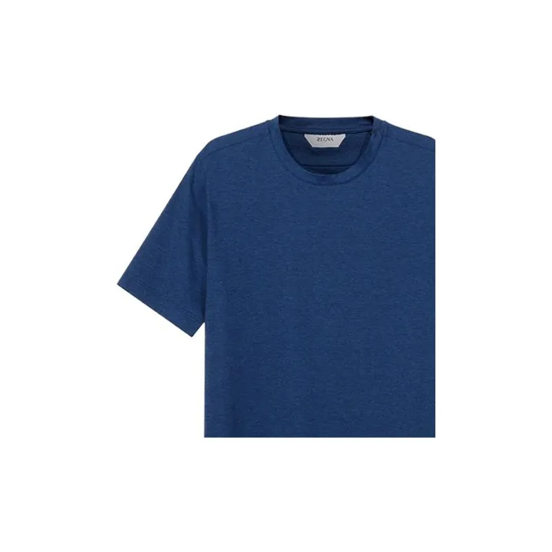 Zzegna T Shirts Men Dark Blue-2