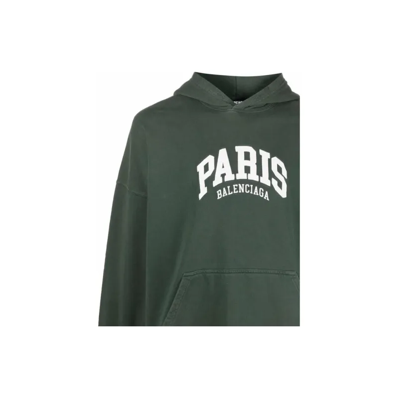 Balenciaga Sweatshirt Regular Fit Men's Green-4