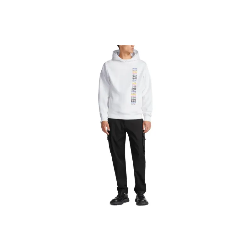 DIOR Logo Printed Long Sleeved Hoodie-8