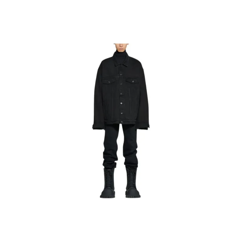 Balenciaga Japanese Selvedge Heavy Denim Oversized Jacket-2