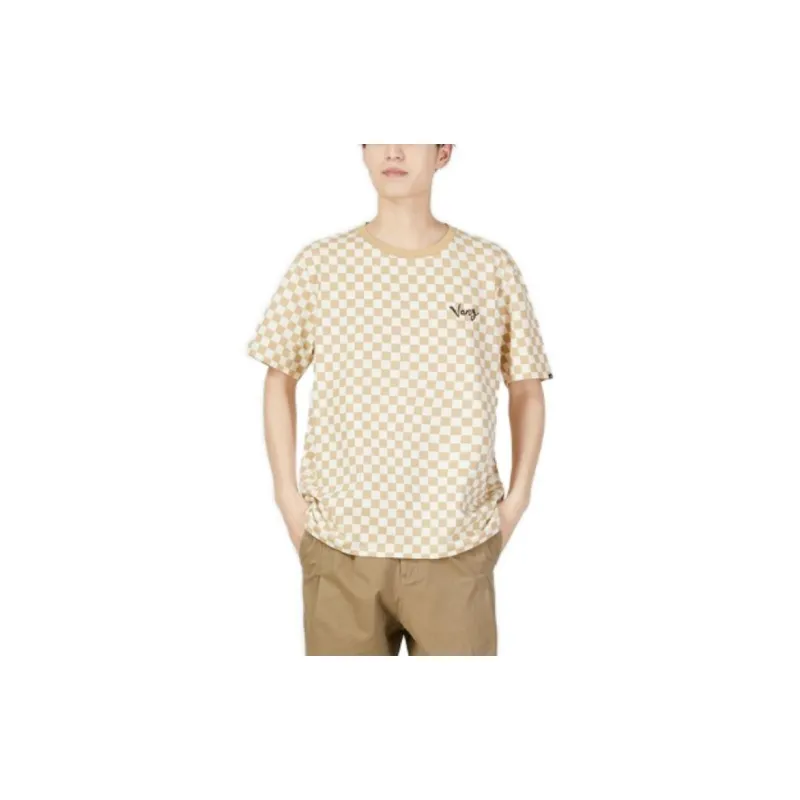 Vans Fitness T Shirts Men Brown-1