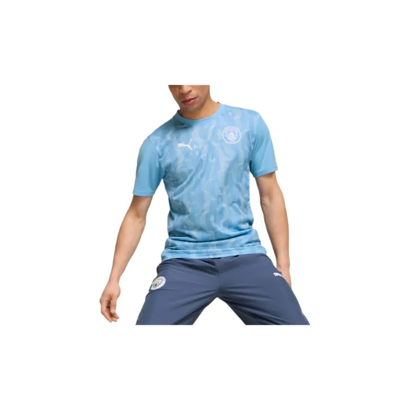 PUMA Manchester City Football Club T Shirt Men's Light Blue-2