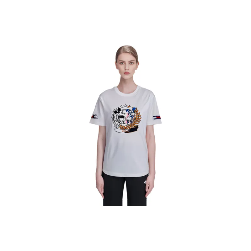 Disney X Tommy Hilfiger Tommy Hilfiger X DISNEY Co branded Series T Shirts Unisex White-7