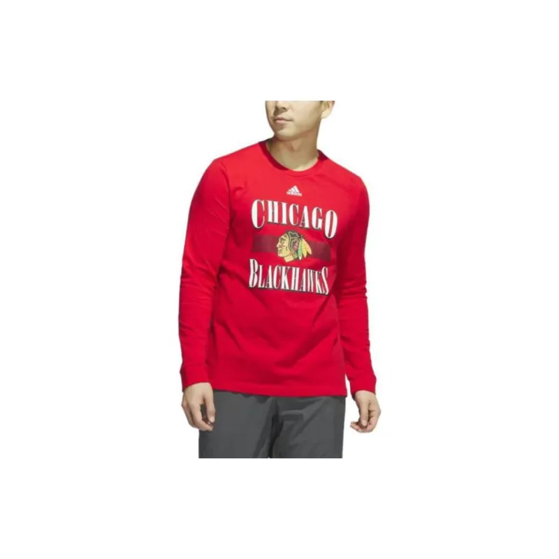Adidas Blackhawks Playmaker Long Sleeve Tee-1