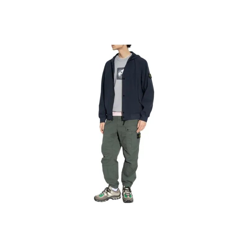 STONE ISLAND Button Up Hooded Jacket-4