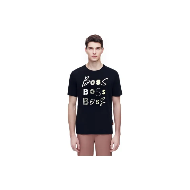 HUGO BOSS T Shirts Men Navy Blue-6