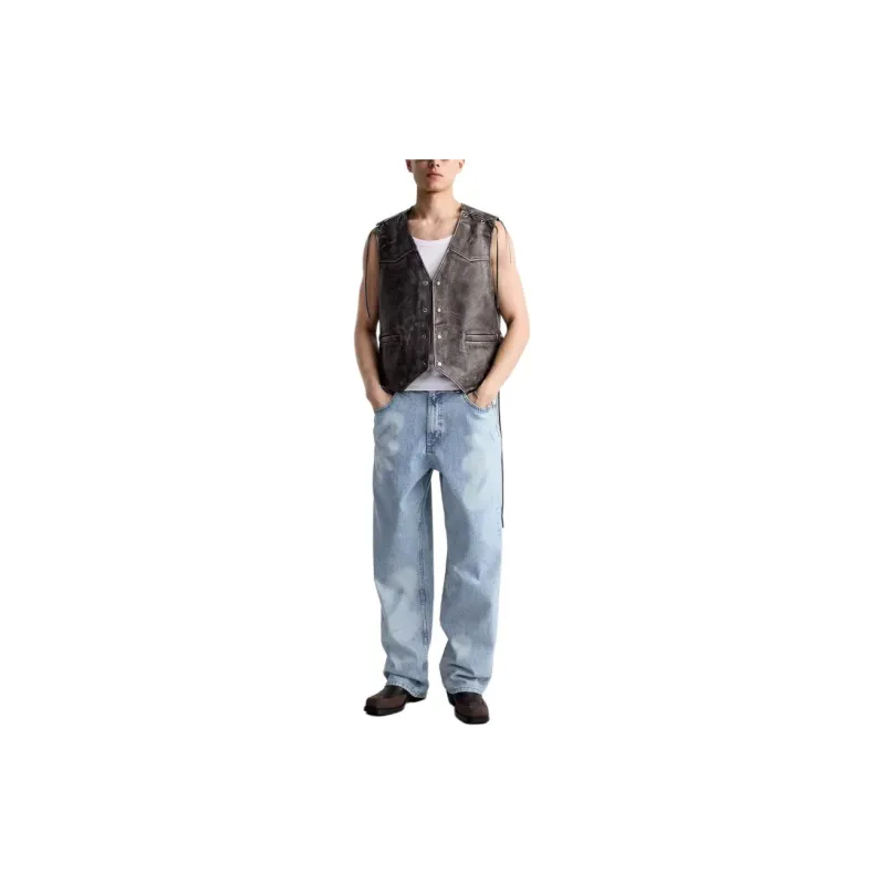 ZARA Jeans Men Light Blue-4