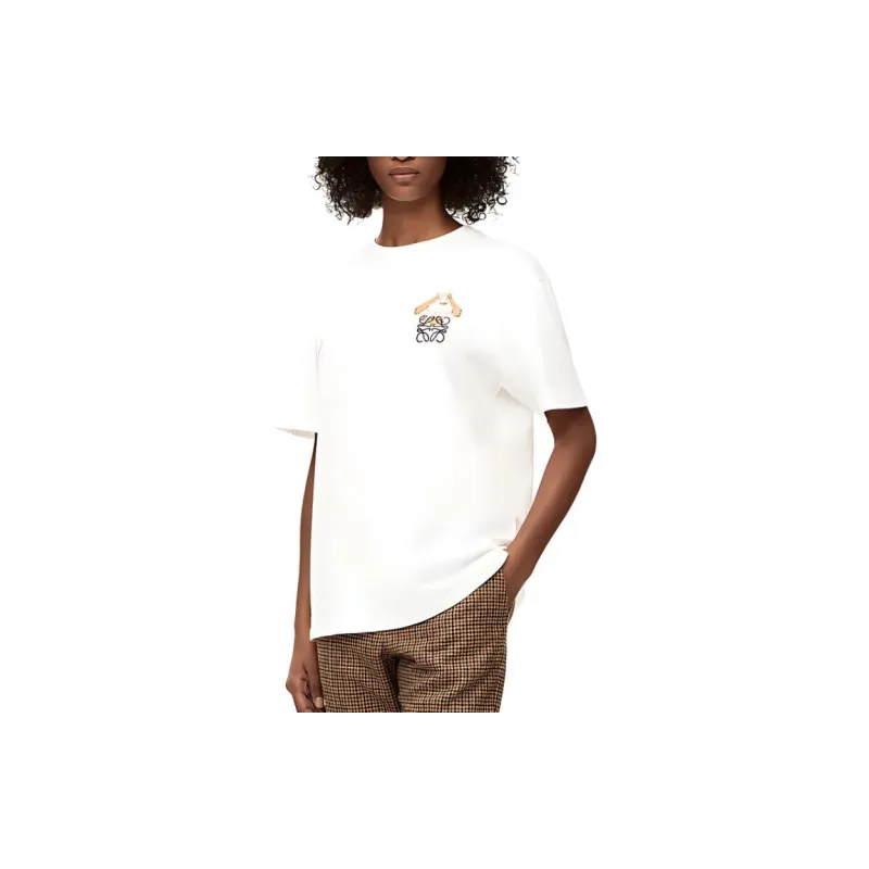 LOEWE x HAERDEYIDONGCHENGBAO LOEWE X Howl's Moving Castle SS23 T Shirt Unisex White-6