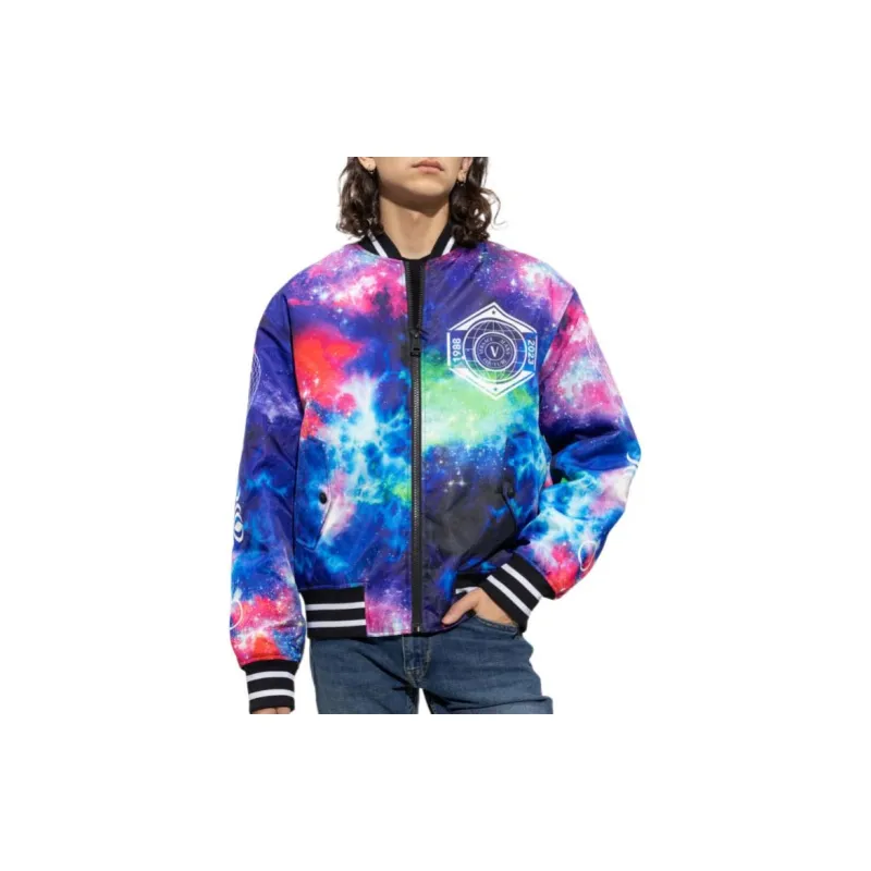 VERSACE JEANS COUTURE FW22 Puffer Jacket Men's Blue-3