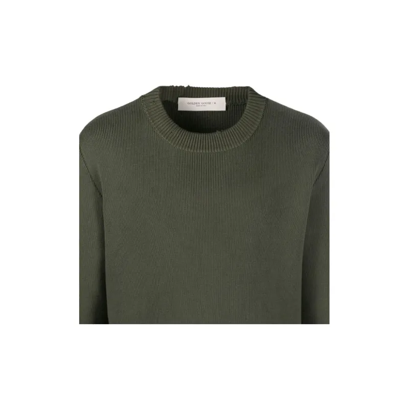 Golden Goose Logo Patch Knitted Sweater-5