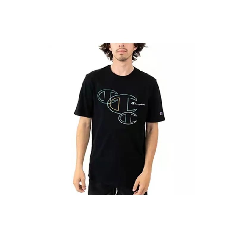 Champion T Shirt US Version Unisex Black-2