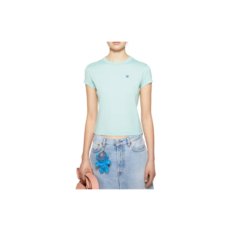 Acne Studios Face Logo-appliqué Cotton T-shirt-1