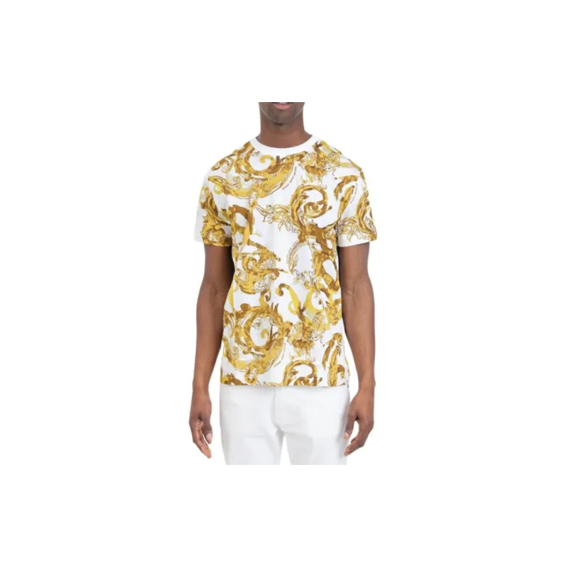 VERSACE JEANS Baroque Printed Crewneck T Shirt-3