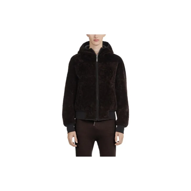 Ferragamo Reversible Sheep-skin Hooded Jacket-2
