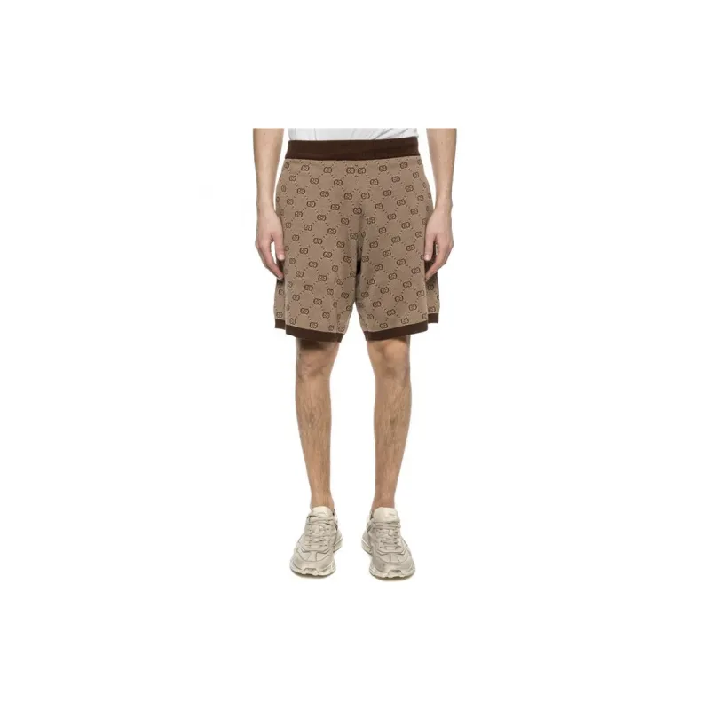 GUCCI Gg Jacquard Knit Shorts-1