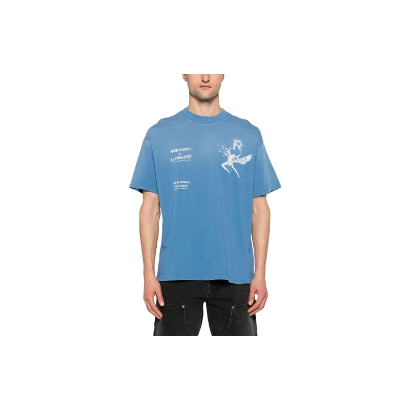 REPRESENT T Shirt Men's Sky Blue-1