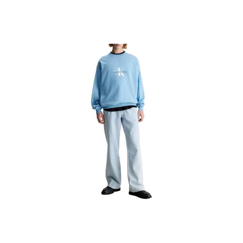 CALVIN KLEIN Sweatshirt Europe Version Men's Blue-1