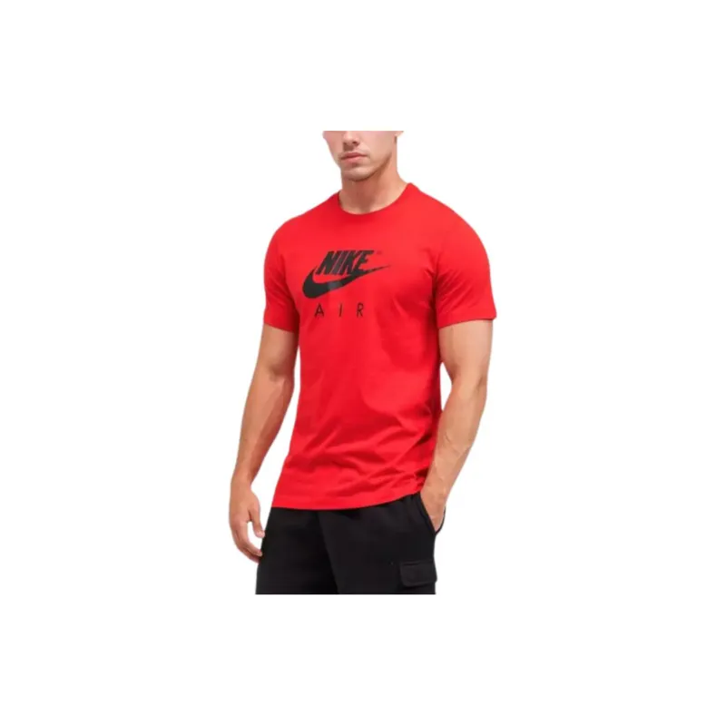 Nike T Shirts Men Red-3