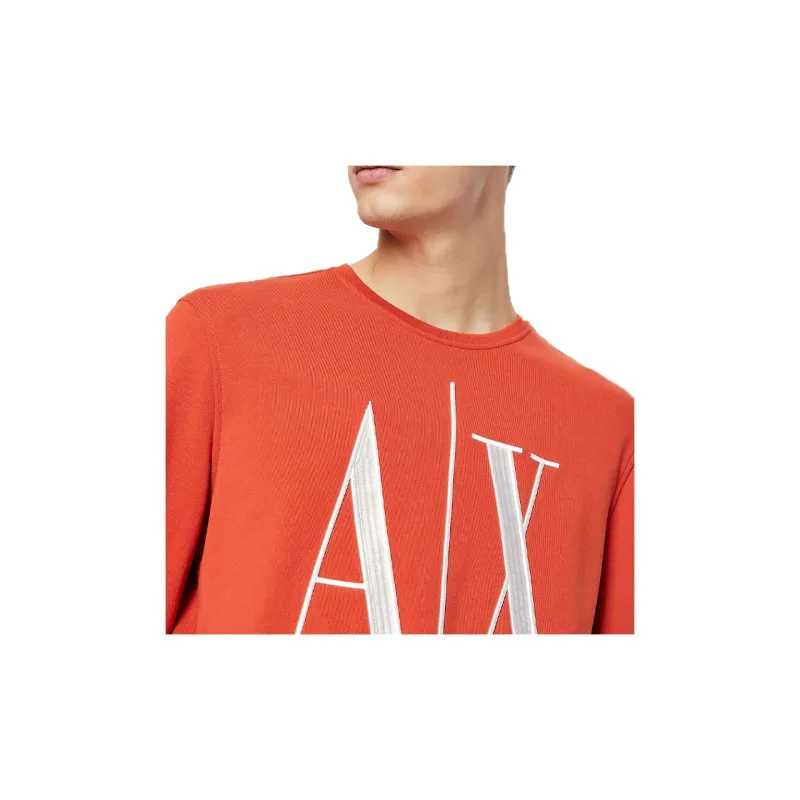 ARMANI EXCHANGE Sweatshirts Men Orange Red-4